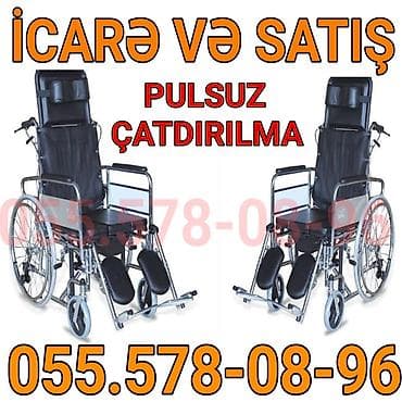 Digər tibbi məhsullar: Tibbi əlil arabası – icarə və satış. - Arxalığı tam yatan model, baş — 1