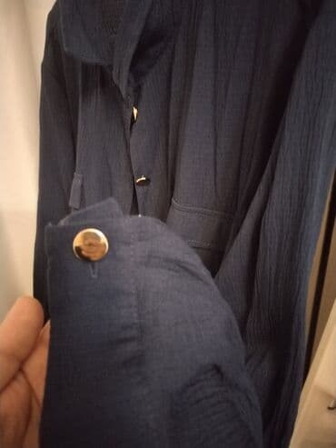 женские стрейчевые юбки: Misskayle markalı qadın üçün 2li dest - Rəng: tünd göy - Beden: 50 — 4