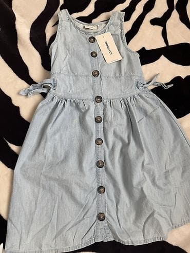 lc wikiki: LC Waikiki qız uşağı üçün cins (denim) paltar - Ölçü: 6–7 yaş — 1