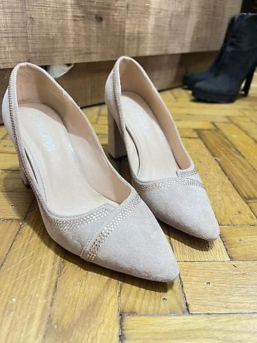 Qadınlar üçün zərif tufli - Model: klassik sivri burunlu, qalın — 2