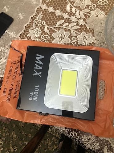 proyektor qiyməti: MAX LED proyektor – 100W, IP65/IP66 - Güc: 100W - İşıq mənbəyi: COB — 1