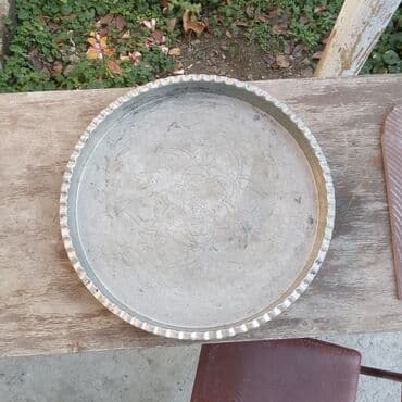 4 cu sinif azerbaycan dili e derslik: İşlənmiş 2 KQ Çəkisi Olan Metal Sini/qazan qapağı tipli iri dairəvi — 1