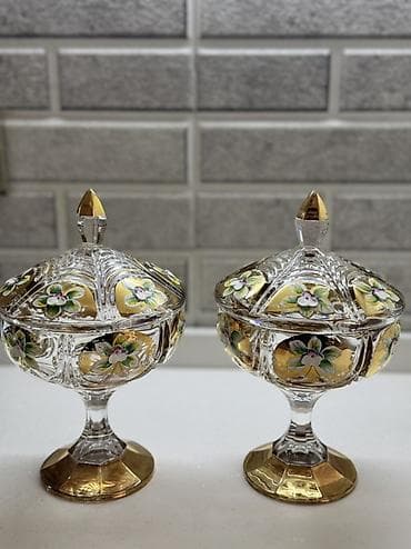 yolka bezeyi: Məhsul: 2 ədəd qapaqlı şirniyyat qabı/kupa (kompotnik stildə) Təsvir — 1