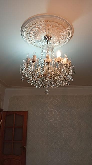 evde sam yandirmaq: Çılçıraq, 8 lampa, Xrustal — 1