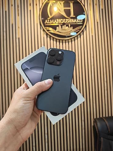 Техника и электроника: IPhone 16 Pro, 128 ГБ, Black Titanium, Гарантия, Беспроводная зарядка, Face ID — 1