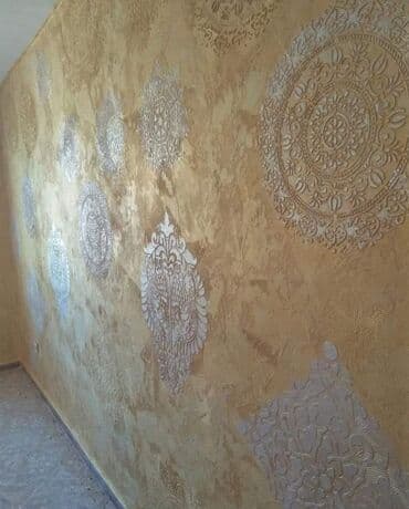 снежок декоративная штукатурка: Xüsusi dekorativ divar boyası və relyef panelləri – Şərq naxışlı — 8
