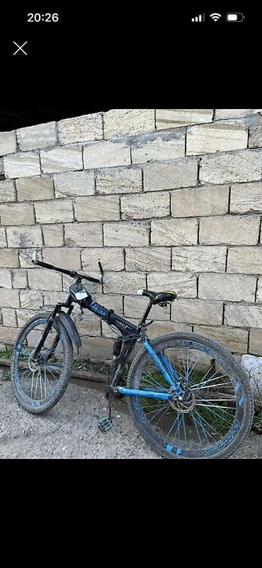 Dağ/trek velosipedi – 29 “təkərlər, disk əyləclər, amortizatorlu ön