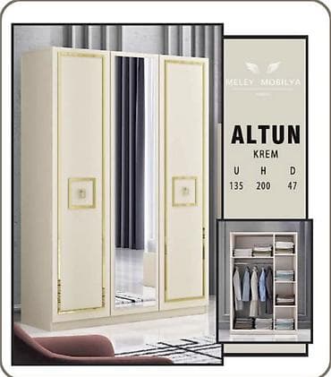 koridor ucun mebel: ALTUN paltar şkafı,dolab,qarderob Fabrik istehsalı mebellərin topdan — 3