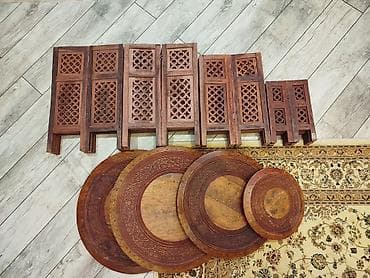 yumru stol: Складной, Дерево, Круглый стол — 2