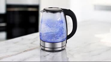 Кухонные вытяжки: Şüşə elektrikli çaydan 2L - Korpus: istiliyədavamlı şəffaf şüşə — 2