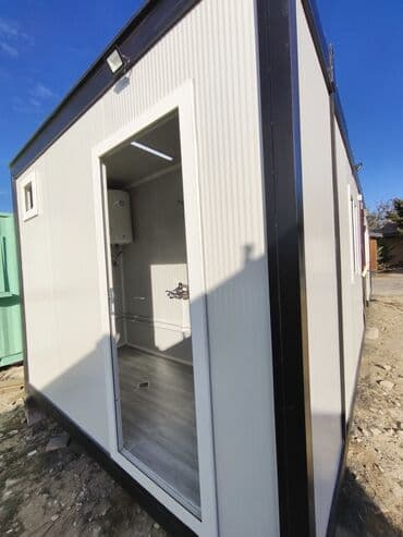 kantinerler: Modul tipli konteyner ev/ofis - Ölçü: təxmini 3 x 9–10 m (uzun tip) — 10