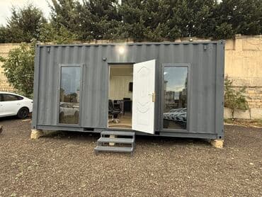 Ofis üçün yaşayış/konteyner modul - Metal karkaslı, dəniz konteyner