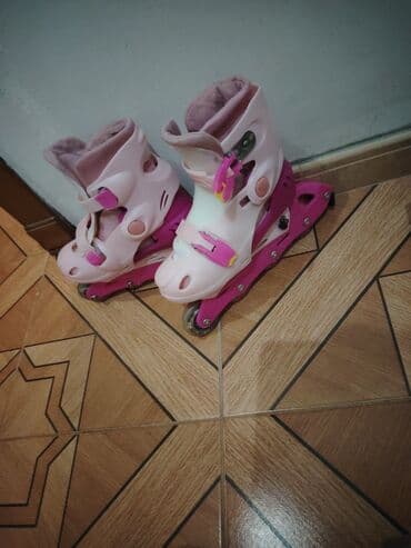 Maskalar, eynəklər: Uşaq üçün təkərli konkis (in-line skates) - Rəng: açıq — 1