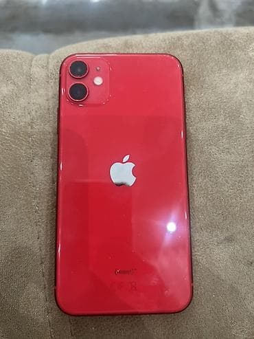 satılık ayfon 11: IPhone 11, 64 GB, Qırmızı, Face ID — 1