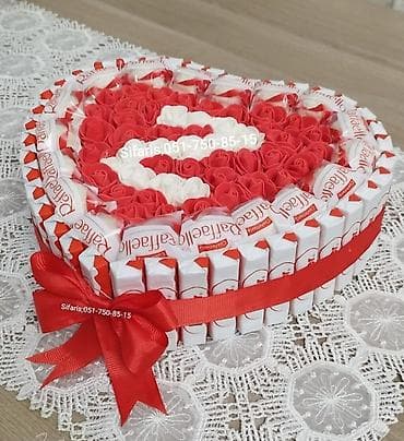 шоколад: Kinder buketleri,kinder sebetleri,kinder boxlar sifarisle — 4
