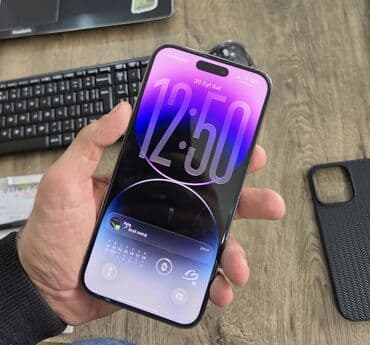 iphone mingəçevir: IPhone 14 Pro Max, 256 GB, Deep Purple, Face ID, Simsiz şarj — 5