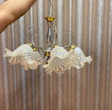 lüstür şəkilləri: Çılçıraq, 4 lampa, Şüşə — 2