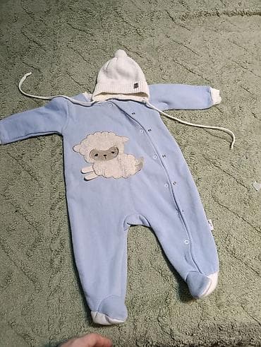 ağ şalvar: Uşaq kombinezonu( demisezonmövsümlük) ( papaqı üstünde hediyye — 1