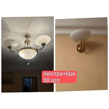 Çılçıraq, 3 lampa, Metal