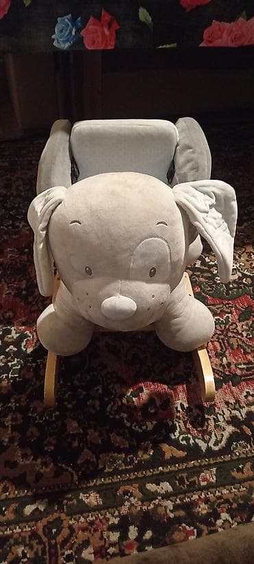 Pişiklər: Uşaq yelləncək oyuncağı – fil formasında - Yumşaq plyuş materialdan — 1