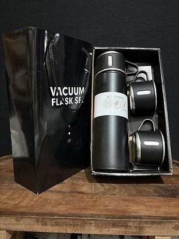 Termoslar: Rəng - Qara, Termos, Paslanmayan polad, 0,5 bucket volume l — 2