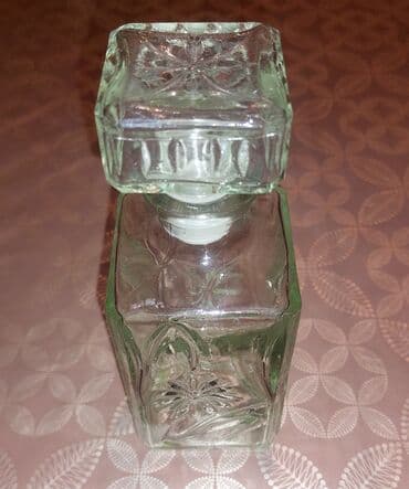 cen islenmis: Şüşə ətir/qapaqlı flakon - Material: qalın, şəffaf şüşə - Forma — 1