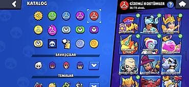 Brawl Stars hesabı – tam kolleksiya, yüksək kuboklar və zəngin — 8