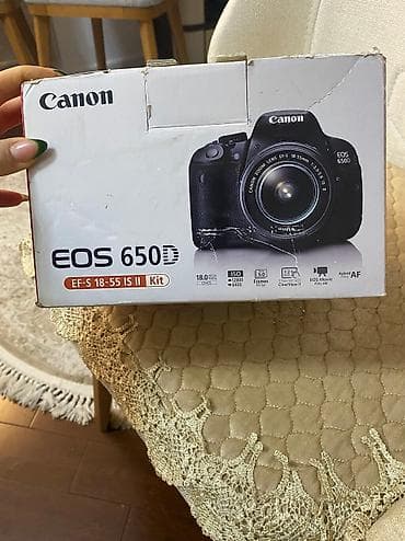 5d mark 3: Canon eos 650 D
Ancag seyahetlerde istifade olunub. Ela veziyyetdedir — 4
