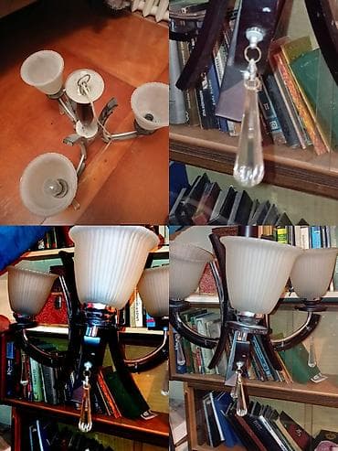 otlar sekilleri: Çılçıraq, 3 lampa, Metal — 2