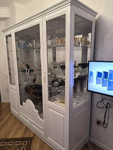 qaz skafi: Ağ rəngdə servant - Material: laminat/MDFlam görünüşlü korpus, ön və — 3