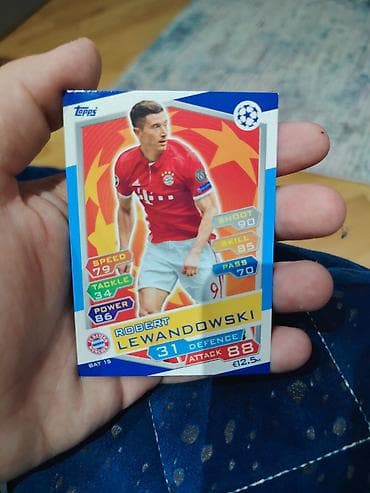 Topps UEFA Champions League kolleksiya kartı – Robert Lewandowski — 1