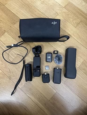 go pro qiymət: DJI Osmo Pocket 3 Creator Combo – portativ 3 oxlu stabilizasiyalı — 3