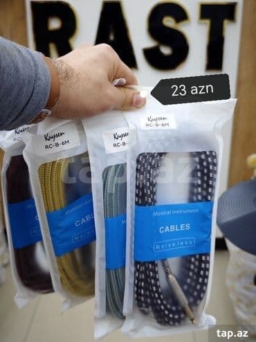 dicey aparatı: Kabel RC-F1 Musiqi alətləri kabeli RC-F1M SES KABELI Gitara kabeli — 8