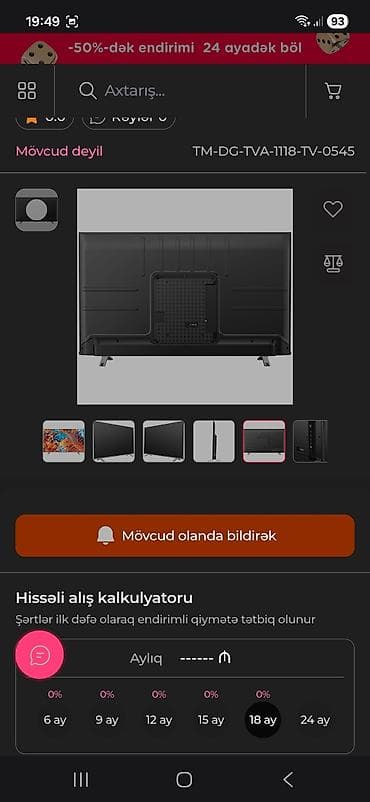 hp pavilion g6 fiyat: İşlənmiş Televizor Toshiba LED ekran 50" 4K (3840x2160) — 5