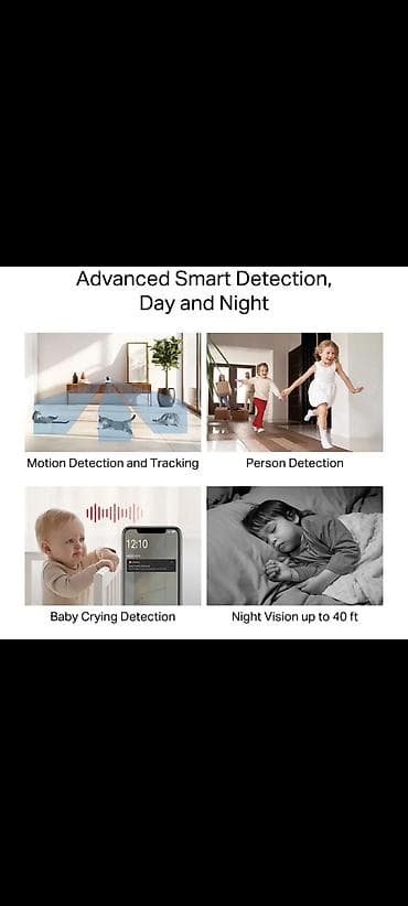 Mercusys MC210 Pan/Tilt Home Security Wi‑Fi Kamera - 2K (QHD) görüntü — 4