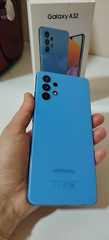 Samsung Galaxy A32, 128 GB, rəng - Mavi, Barmaq izi — 7