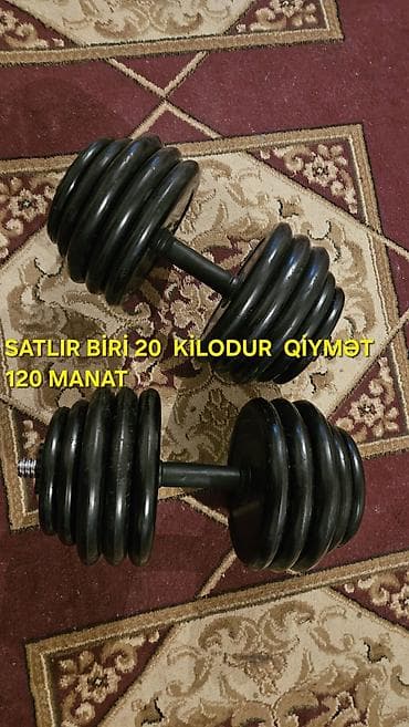 velosiped 26 type 1: Satılır: təkəlli qantel dəsti (tənzimlənən lövhəli) - Çəki: hər biri — 1