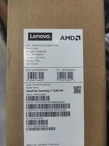 iphon 16: AMD RAYZEN 5 5500H 3.3G RAM 16 GB SSD_512 RTX_ 2050 B Displey 15.6 — 8