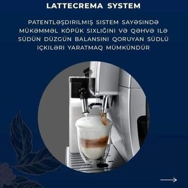 kofe aparati satilir: Qəhvə maşını Delonghi, Avtomat, Yeni — 1