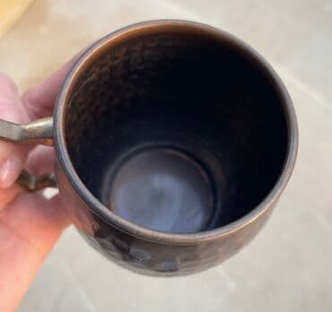 qab qacaqlar: Fincanlar, rəng - Qəhvəyi, Metal, 1 əd, 400 ml, Rusiya — 2