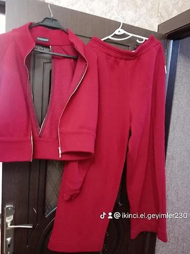 Личные вещи: Qırmızı iki hissəli idman dəsti – CONFIDANCE brendi - Ölçü: 40–42 — 4