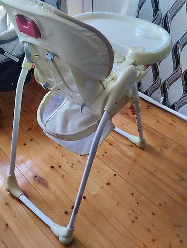 8 ayliq usaq sekilleri: Uşaq yemək stulu – SHENMA - Rəng: krem/bej tonlarında - Yumşaq — 3