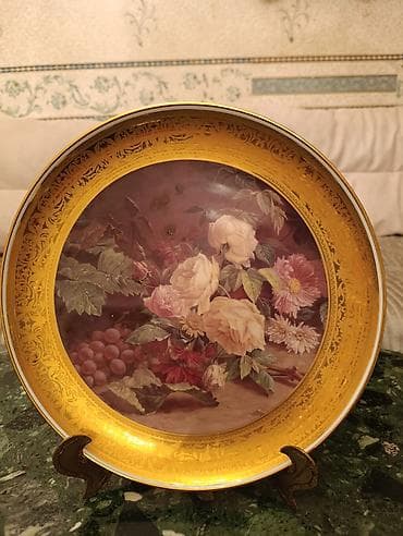 mezun sekilleri: Gloria porzellan panno,Bsyreuth,33 sm — 3