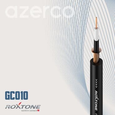 bnc to lan: Qara rəngli, Roxtone markalı koaksial kabel. Telekomunikasiya və ya — 2