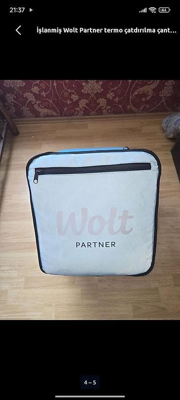 Wolt Partner termo çatdırılma çantası - Ölçü: kvadrat formalı, yüksək