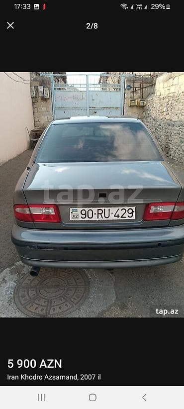 w210 diskler: İran Khodro Azsamand sedan Mühüm məlumatlar: - Model: Iran Khodro — 4