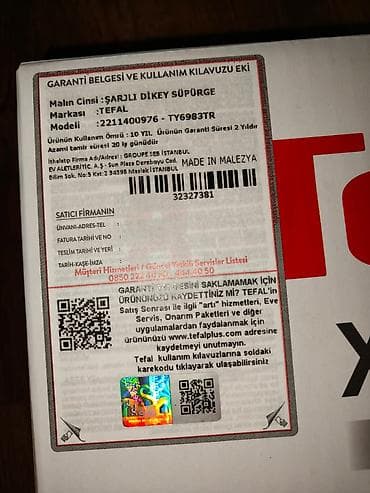 elektron kitablar: Tozsoran TEFAL TY6983TR X-Pert 3.60 Lithium 22V Led Turbo, Naqilsiz — 7