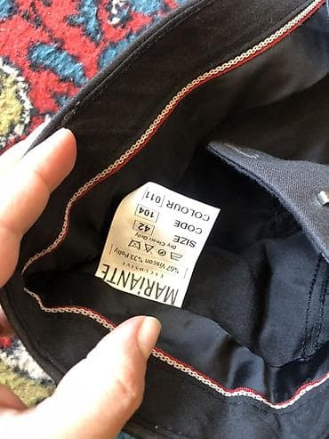 Костюмы: Qara klassik kişi şalvarları - Model: düz kəsim, ütü xətti ön hissədə — 6