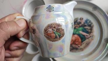 hamam naboru: Çay dəsti, rəng - Ağ, Farfor, Madonna, 6 nəfərlik, Almaniya — 5