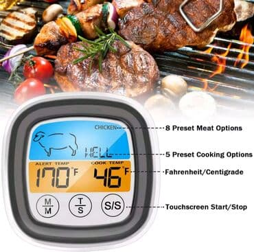 lazer termometr: Kolbasa/ət məhsulları üçün iynəli rəqəmsal (elektron) toxunmalı — 8